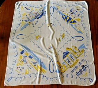 3 Vintage 1950 ' s Small Teatime Tablecloths 4