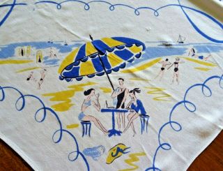 3 Vintage 1950 ' s Small Teatime Tablecloths 5