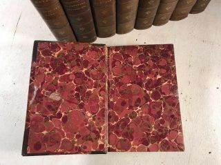 Waverley Novels Sir Walter Scott Antique Leather Bound Books Shabby Chic 6