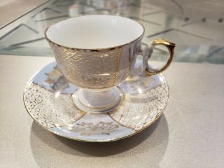 Vintage Lusterware Teacup Saucer Set 9150 China Japan Vintage Tea Cup Antique