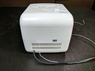Vintage Sony ICF - C122 Cube Dream Machine AM/FM Alarm Digital Clock Radio w/ Box 4
