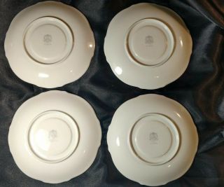 Vintage Seyei Fine China Japan Gloria Set of 4 Saucers and 3 bonus bowls 3