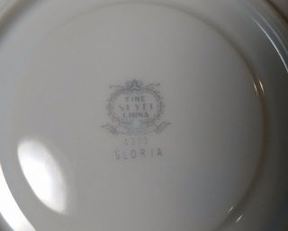 Vintage Seyei Fine China Japan Gloria Set of 4 Saucers and 3 bonus bowls 4