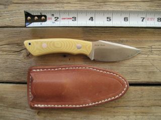 Bark River Special Edition Phoenix Fixed Blade Knife Antique Ivory Colored Handl