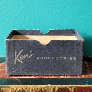 Vintage Ken Doll Dark Navy Blue Accessories Box Only For Barbie Or Ken Case