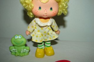 Vintage Strawberry Shortcake Lemon Meringue Doll & Pet Frappe Frog 3