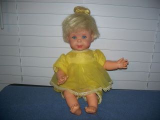 Vintage 1965 Baby Teenietalk Talking Doll By Mattel -
