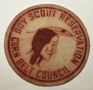 Corn Belt Council Illinois Boy Scout Reservation Patch Felt Cl2
