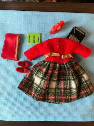 Ideal Vintage 1964 Tammy Doll " School Daze " Complete Outfit Pampered