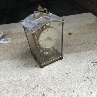 Vintage Aug Schatz Sohne Germany Clock Mechanical Spares Or Repairs 1