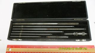 Goodell Pratt 1218 Inside Micrometer Set W/ Case Antique,  Vintage,  Greenfield