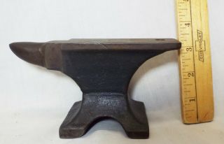 Old Antique Small Cast Iron Miniature Anvil Jewelry Making Tool Salesman Sample