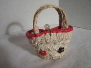 Vintage Doll Straw Coolie Hat & Matching Purse 18” to 20” Revlon Type DollG60 - 10 4