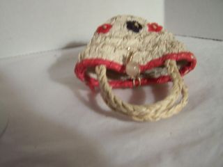 Vintage Doll Straw Coolie Hat & Matching Purse 18” to 20” Revlon Type DollG60 - 10 5