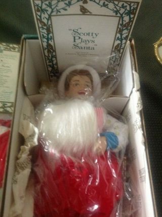 Vintage Christmas Norman Rockwell " Scotty Plays Santa " Doll - Ashton Drake