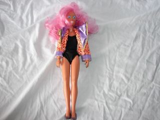 Vintage 1987 Hasbro Doll Jem And Holograms Band Pink Hair Raya Outfit Shoes