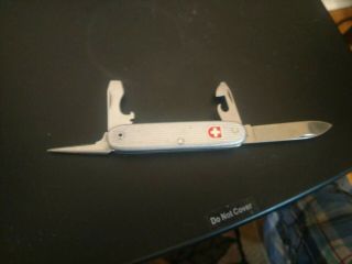 Vintage Swiss Army Knife - Wenger - Delemont - Metal Case 4 Blade - A,