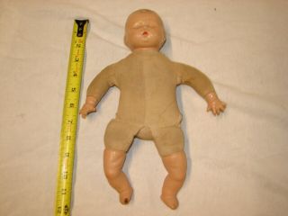 Vintage Composition Head Arms Legs Doll Baby Marked Alexander 12 In Parts Repair