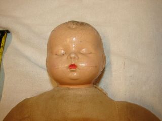 VINTAGE COMPOSITION HEAD ARMS LEGS DOLL BABY MARKED ALEXANDER 12 IN PARTS REPAIR 2