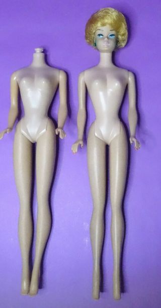 Vintage Barbie Bubblecut Barbie 1962,  & 1961 Body Or Tlc
