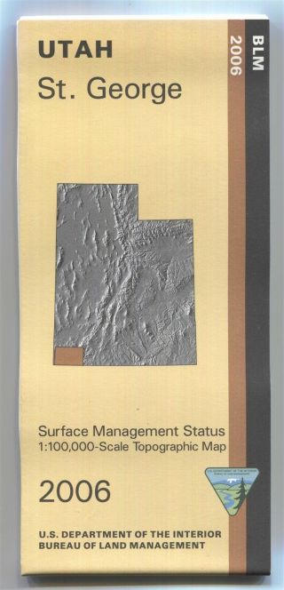 Usgs Blm Edition Topographic Map Utah St.  George - 2006 - Surface - 100k