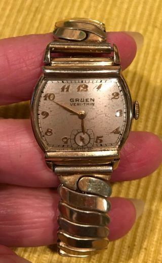 Vintage Men’s Gruen Veri - Thin Wristwatch