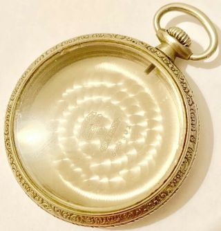 Keystone 16s Silveroid Pocket Watch Case Antique With Crystal Screw On F3001