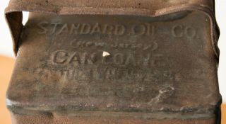 Antique 1898 Standard Oil Co of Jersey Aladdin Security Kerosene Can Loaned 2
