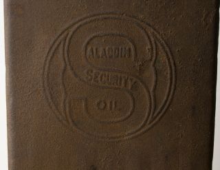 Antique 1898 Standard Oil Co of Jersey Aladdin Security Kerosene Can Loaned 4