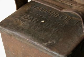 Antique 1898 Standard Oil Co of Jersey Aladdin Security Kerosene Can Loaned 8