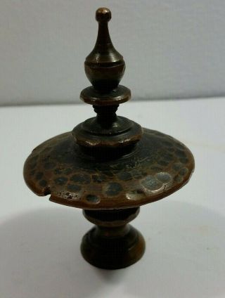 Antique Bronze Arts And Crafts Finial Mission