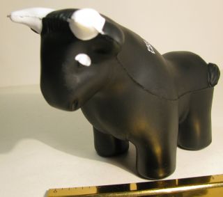 Foam Rubber Bull Black Merrill Lynch With Logo Advertising Collectible