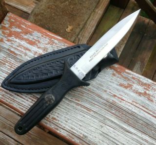 Smith And Wesson Police Boot Knife Dagger Vintage Usa Made First Production Run