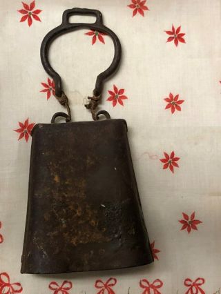 Antique Vintage Bull/ Cow Bell Primitive Forged Unique Clasp
