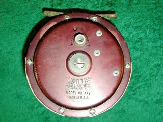 Vintage Martin Fly Fishing Reel No.  77s Fly Fishing Reel Made In Usa