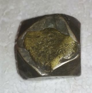 Vintage Tribal Brass Die Stamp Mold For Jewelry From India Gh - 900