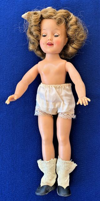 Vintage 1950s 12 Inch Shirley Temple Doll By Ideal