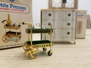 Petite Princess Hostess rolling tea cart and Palace chest as show in photographs 2