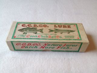 Vintage Old Wood Creek Chub Jointed Deep Dive Pikie Fishing Lure 2603 Empty Box