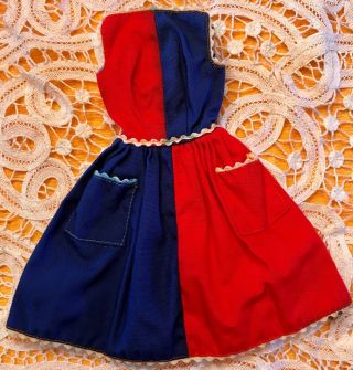 Vintage Barbie: Fancy Red,  White And Blue Dress 1963 - 1964 943