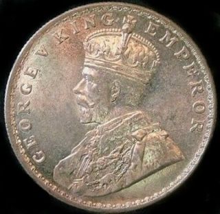 1918 India Uk King George V Silver Antique Rupee Vintage Indian Coin