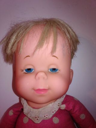 Vintage Mattel Pink Polka Dot Drowsy Doll Has String Doesn ' t Talk 2