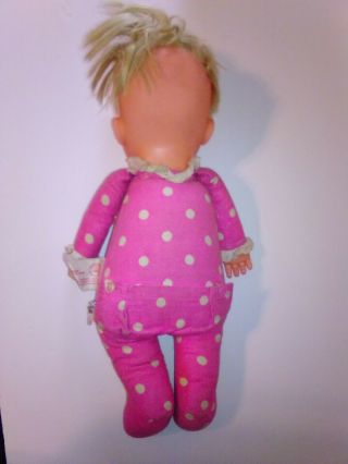 Vintage Mattel Pink Polka Dot Drowsy Doll Has String Doesn ' t Talk 5