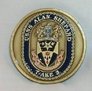 Usns Alan Shepard T Ake 3 Us Navy Ship Challenge Coin