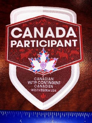 Canadian Participant Contingent Patch Badge 2019 24th World Boy Scout Jamboree