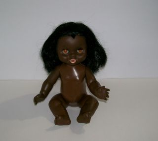 Vintage Black African American Doll,  1969 Shindana Toys Drink & Wet Sleepy Eyes
