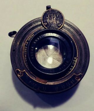 Antique Eastman Kodak,  Pony Premo,  Camera Lens - Anastigmat Lens - F 7.  7 - Cond.