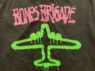 Rare,  Vintage Powell - Peralta Bones Brigade Member Medium T - Shirt