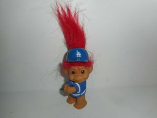 Vintage Los Angeles Dodgers Russ Troll Doll Gripper 3.  5 "