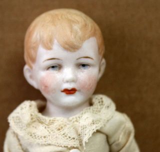 Antique all bisque German Boy doll cond. 2